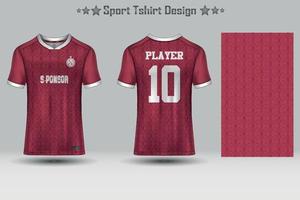 abstraktes Fußballtrikot mit geometrischem Muster Mockup-Vorlage Sport-T-Shirt-Design vektor