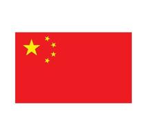 China-Flagge. Vektorillustration eps10 vektor