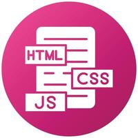 html js css-ikonstil vektor