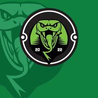 illustrerad snake gaming logo.eps vektor