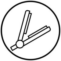 Symbolstil für Haarglätter vektor