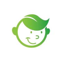 baby leaf logotyp vektor