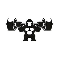 Gorilla Gym Logo Premium-Vektor vektor