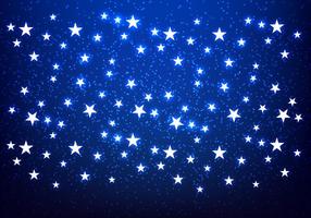 Glänzende Sterne Blauer Hintergrund Vektor