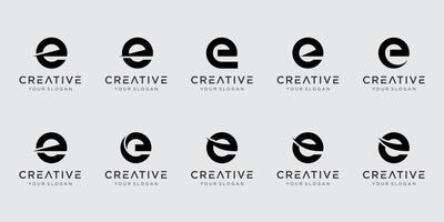 satz abstrakter anfangsbuchstabe g-logo-vorlage. Symbole für Mode-, Automobil- und Finanzgeschäfte vektor