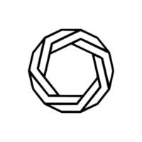 geometrisk ikon logotyp geometriska abstrakta element vektor