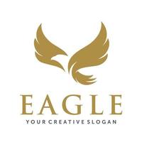 eagle logotyp, fluga eagle logotyp vektor