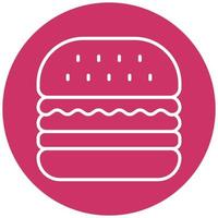 Burger-Bar-Icon-Stil vektor