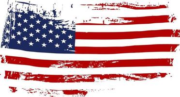 amerikanska flaggan i vintage stil vektor