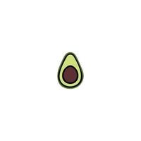 Avocado-Frucht-Logo-Vorlage. vegetarisches Restaurant-Logo, Emblem-Design auf weißem Hintergrund. vektor