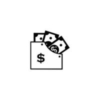 Geldbeutel-Icon-Design isoliert auf weißem Hintergrund. Brieftaschensymbol für Ihr Website-Design, Logo, App, ui. Vektor-Illustration vektor