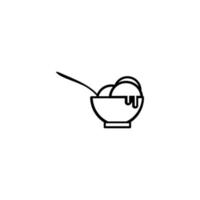 Eis in einer Tasse. modernes süßes Vanille-Wüstenschild. trendiges Vektor-Schokoladen-Cram-Symbol für Website-Design, Schaltfläche zur mobilen App. Logo-Eis-Illustration. vektor