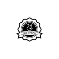 Eiscreme-Logo-Design-Endelemente für Eisdiele. Vektor-Illustration vektor