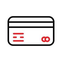 Illustration des Transaktionskartensymbols, Geldautomat. Vektorlinien-Icon-Design, das sich perfekt für Websites, Apps, Anwendungselemente und Banner eignet vektor