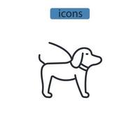 Haustierfreundliche Symbole Symbolvektorelemente für Infografik-Web vektor