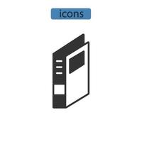 tre ringpärm ikoner symbol vektorelement för infographic webben vektor