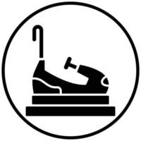 Autoscooter-Symbol-Stil vektor