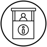 Infokiosk-Icon-Stil vektor