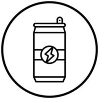 Energy-Drink-Icon-Stil vektor