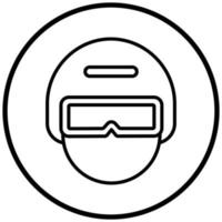 Kopfbedeckung-Symbol-Stil vektor