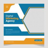 Social-Media-Banner und -Vorlage für digitale Marketingagenturen vektor