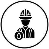 Symbolstil für Ölarbeiter vektor