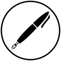 Füllfederhalter-Icon-Stil vektor