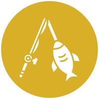 Big Game Fishing Icon-Stil vektor