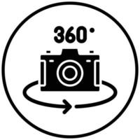 360-Kamera-Icon-Stil vektor