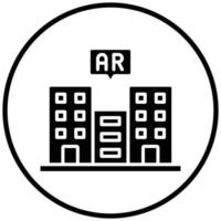 Ar City Icon-Stil vektor