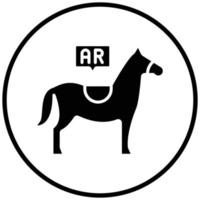 ar Reiten Icon-Stil vektor