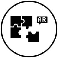 Ar-Puzzle-Icon-Stil vektor