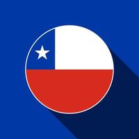 Land Chile. chilenische Flagge. Vektor-Illustration. vektor