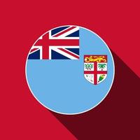 Land Fidschi. Fidschi-Flagge. Vektor-Illustration. vektor