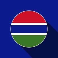 Land Gambia. Gambia-Flagge. Vektor-Illustration. vektor