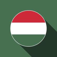 landet Ungern. ungerska flaggan. vektor illustration.
