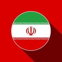 landet iran. iranska flaggan. vektor illustration.