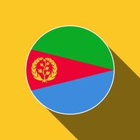 Land Eritrea. Eritrea-Flagge. Vektor-Illustration. vektor
