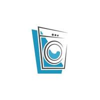 wäsche, kleidung waschen symbol logo illustration vektor