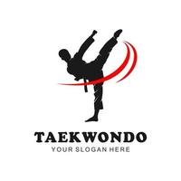 Taekwondo-Logo-Vektor vektor