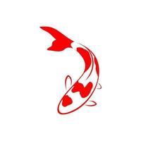 koi fisk logotyp vektor