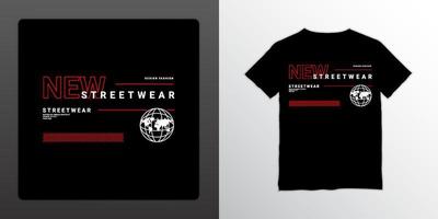 streetwear t-shirt design, lämplig för screentryck, jackor och andra vektor