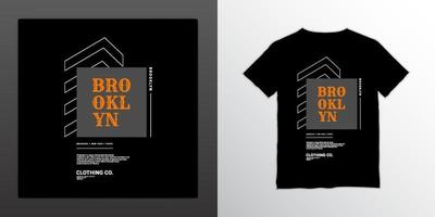 brooklyn skrivdesign, lämplig för screentryck av t-shirts, kläder, jackor och andra vektor