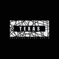 Texas T-Shirt und Bekleidungsdesign vektor