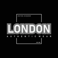 london t-shirt und bekleidungsdesign vektor