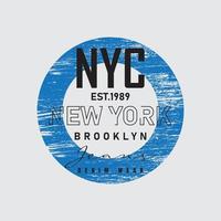 New York City-Typografie-Vektor-T-Shirt-Design vektor