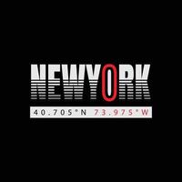 new york brooklyn typografi vektor t-shirt design