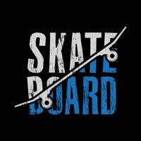 Skateboard-T-Shirt und Bekleidungsdesign vektor