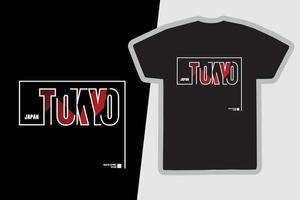 tokyo t-shirt och kläddesign vektor