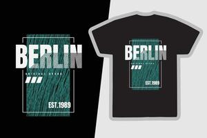 berlin t-shirt och kläder design vektor
